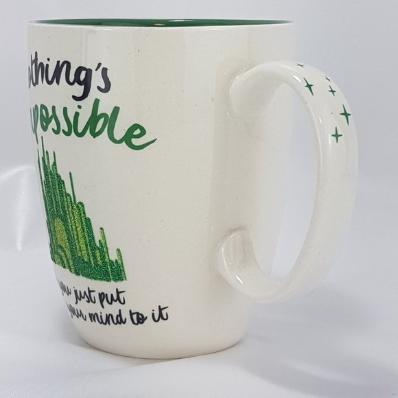 Vintage Statement Mug Teacup WIZARD OF OZ Nothing is Impossible Dare to Dream - Picture 4 of 16